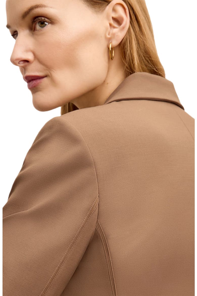 Yasmine Blazer - Wool Twill, Alternate, color, Saddle