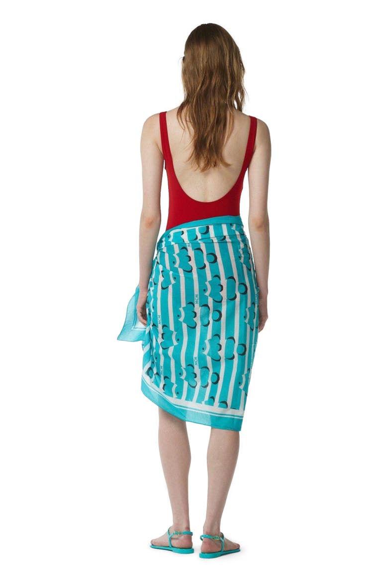 Logo Print Swimsuit, Alternate, color, Candy Red