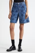 Marimekko Maridenim Marssi Unikko Denim Shorts