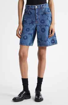Marimekko Maridenim Marssi Unikko Denim Shorts