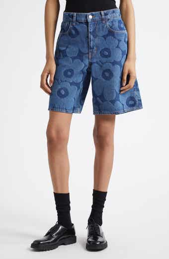 Marimekko Maridenim Marssi Unikko Denim Shorts
