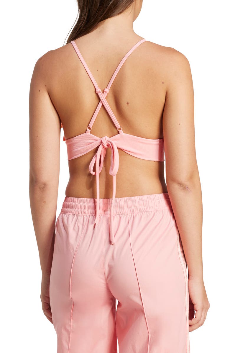 adidas Originals Appliqué Rib Bralette, Alternate, color, 