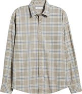 James Campbell Espana Modern Fit Plaid Cotton Button-Up Shirt
