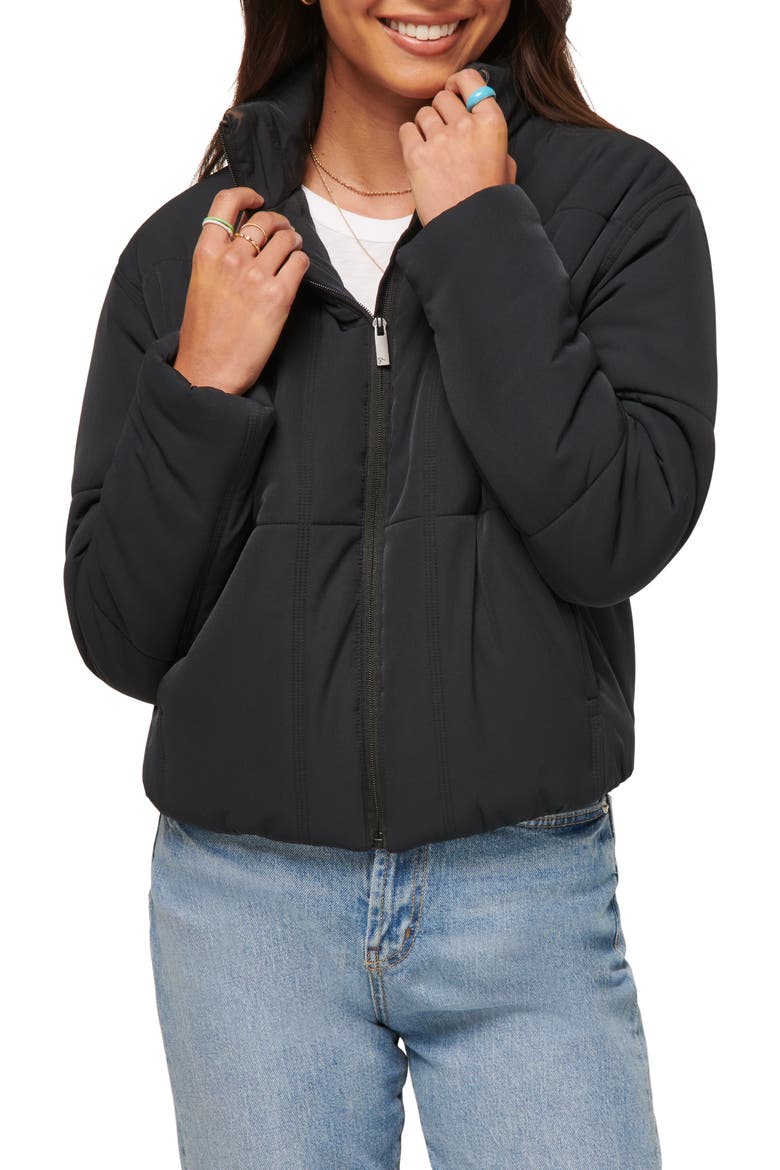 Mont Blanc 3.0 Quilted Crop Puffer Jacket, Alternate, color, BLACK