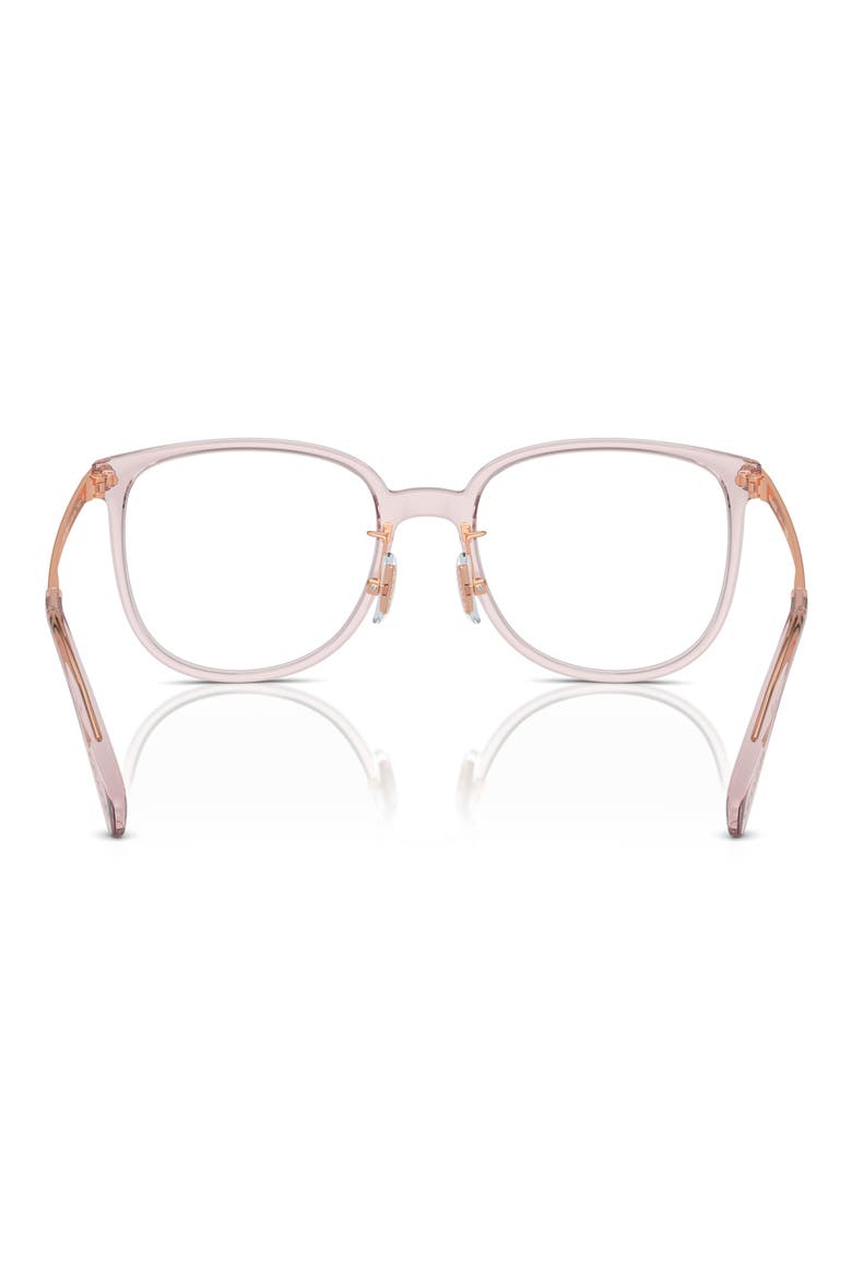 54mm Square Optical Glasses, Alternate, color, DUSTY ROSE / DEMO LENS