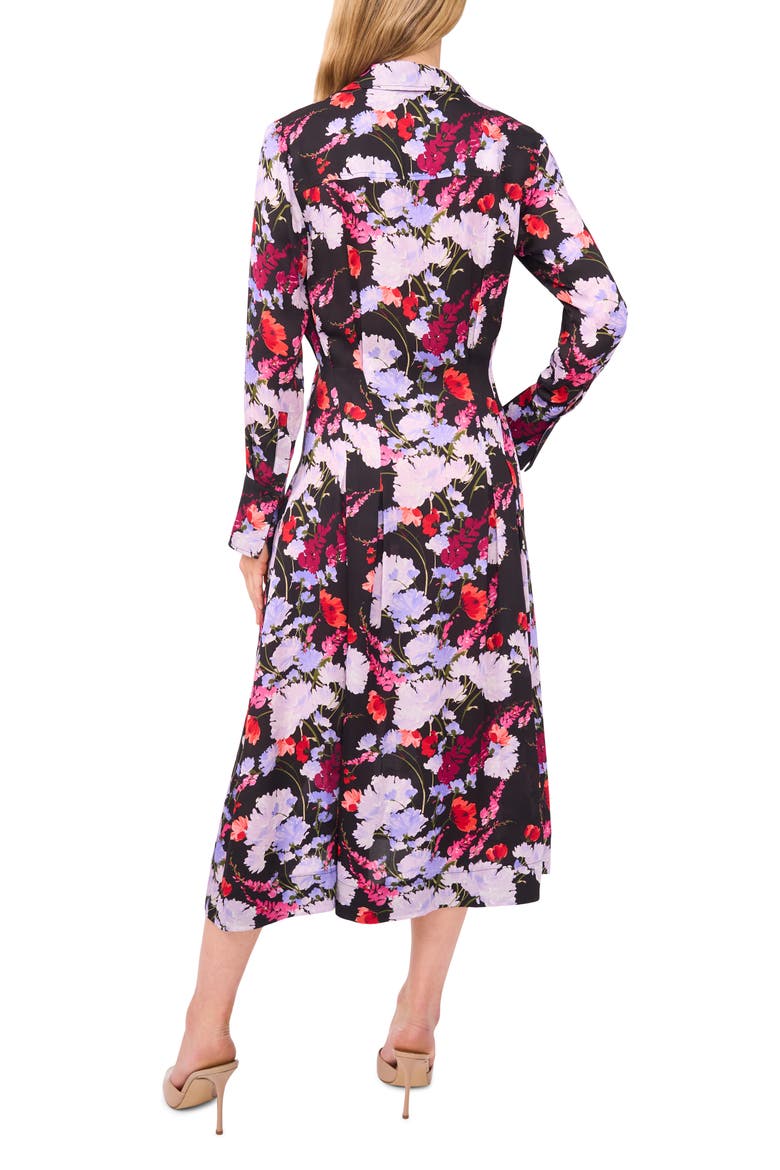 Marella Long Sleeve Shirtdress, Alternate, color, RICH BLACK