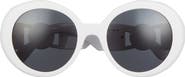 Versace 55mm Round Sunglasses