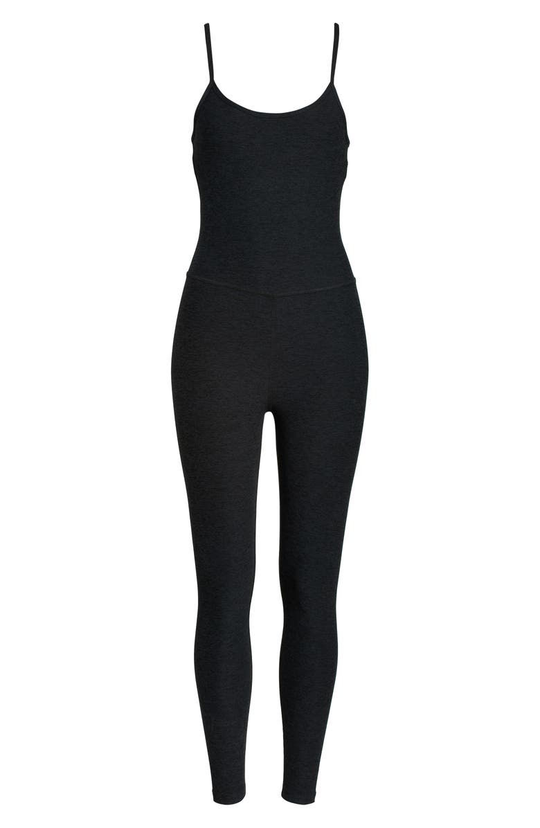Beyond Yoga Uplevel Space Dye Midi Jumpsuit, Alternate, color, Darkest Night