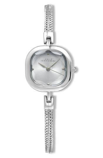 Ettika Petite Square Bracelet Watch, 22mm X 22mm In Metallic
