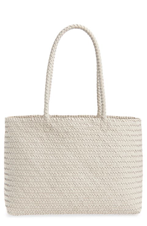 Handwoven Leather Tote