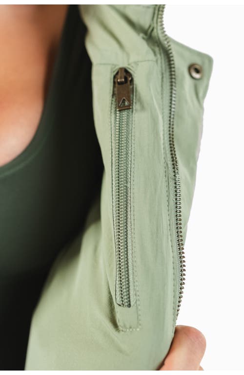 Vitality Convertible Puffer In Matcha