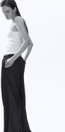 H&M Tie-belt Wide Paper Bag Trousers