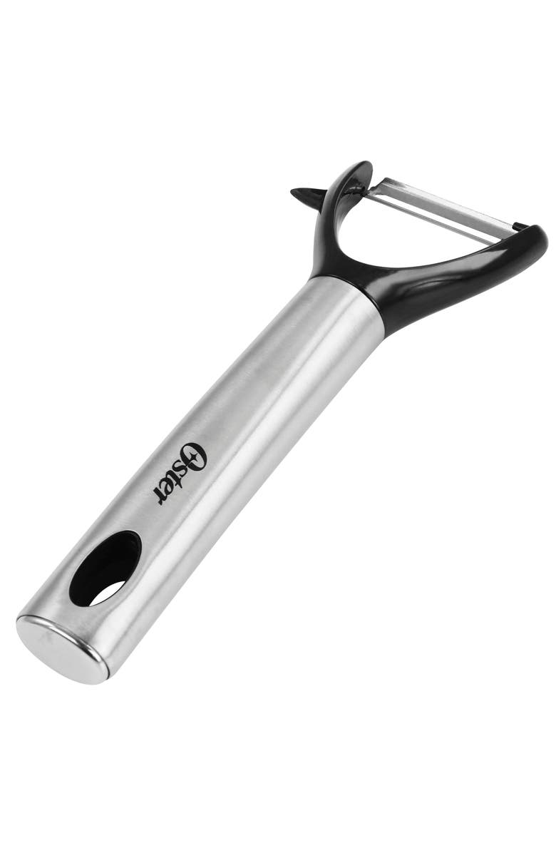 OSTER Baldwyn Kitchen Peeler with Stainless Steel Handle, Alternate, color, Black