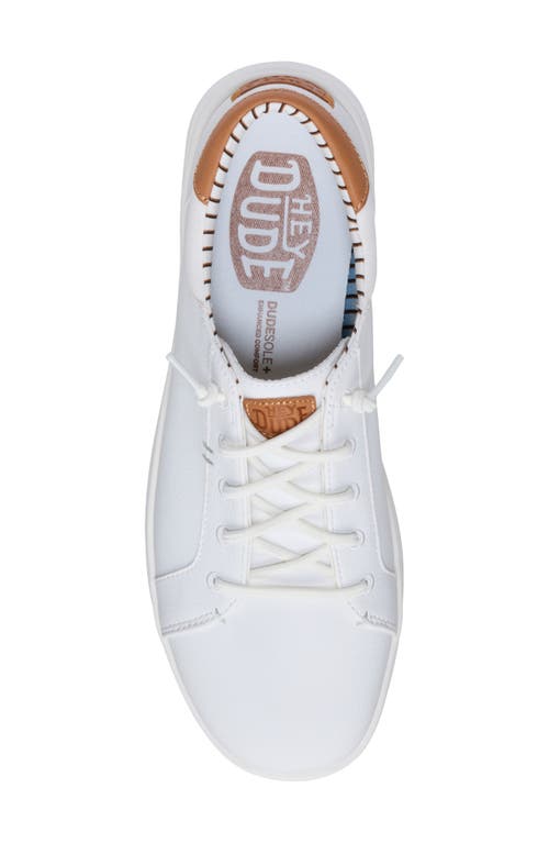 Hey Dude Paul Pro Low Top Slip-on Sneaker In White