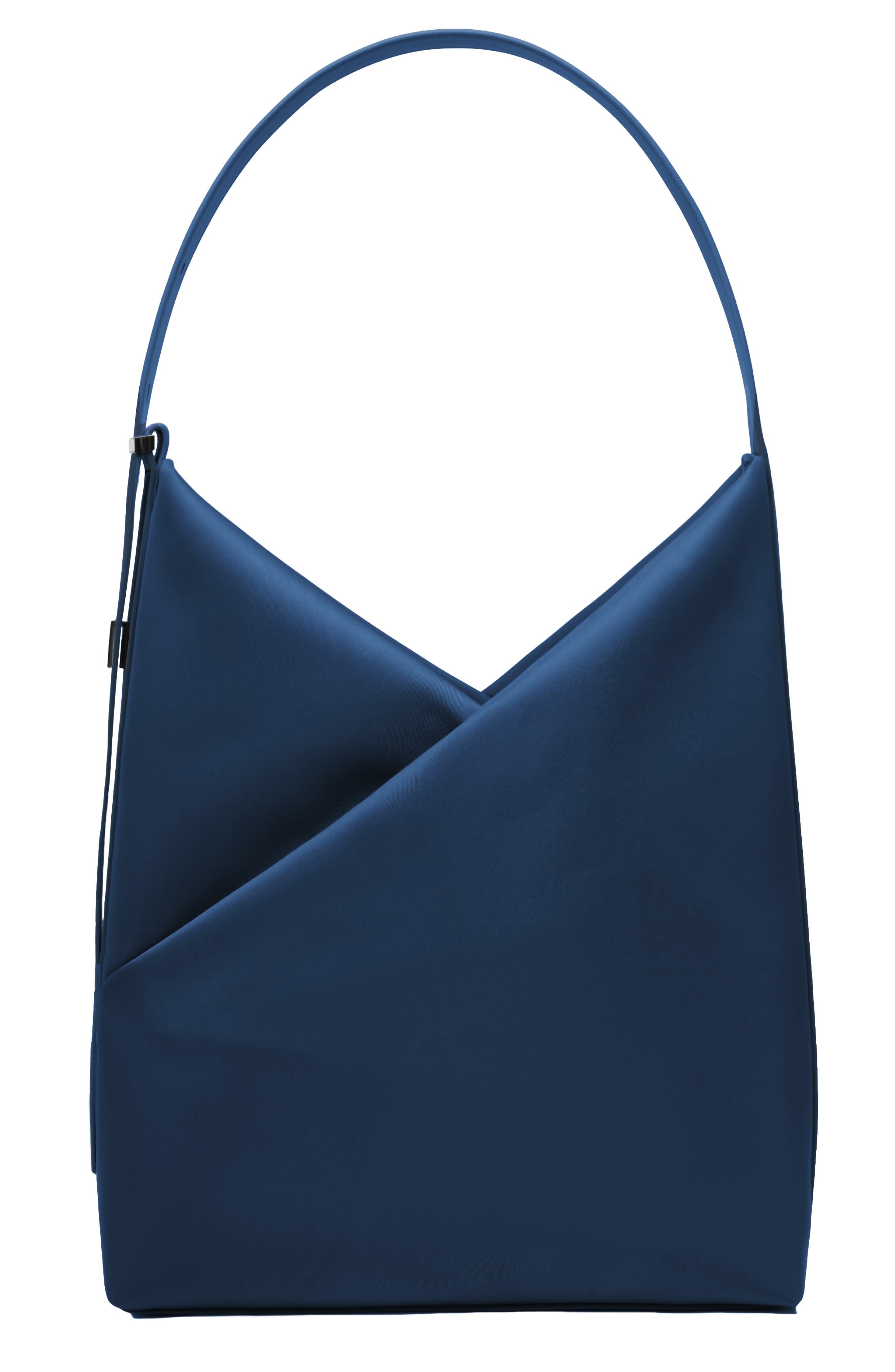 Origami Hobo Bag with Detachable 15-inch Laptop Sleeve For Women, Main, color, Navy