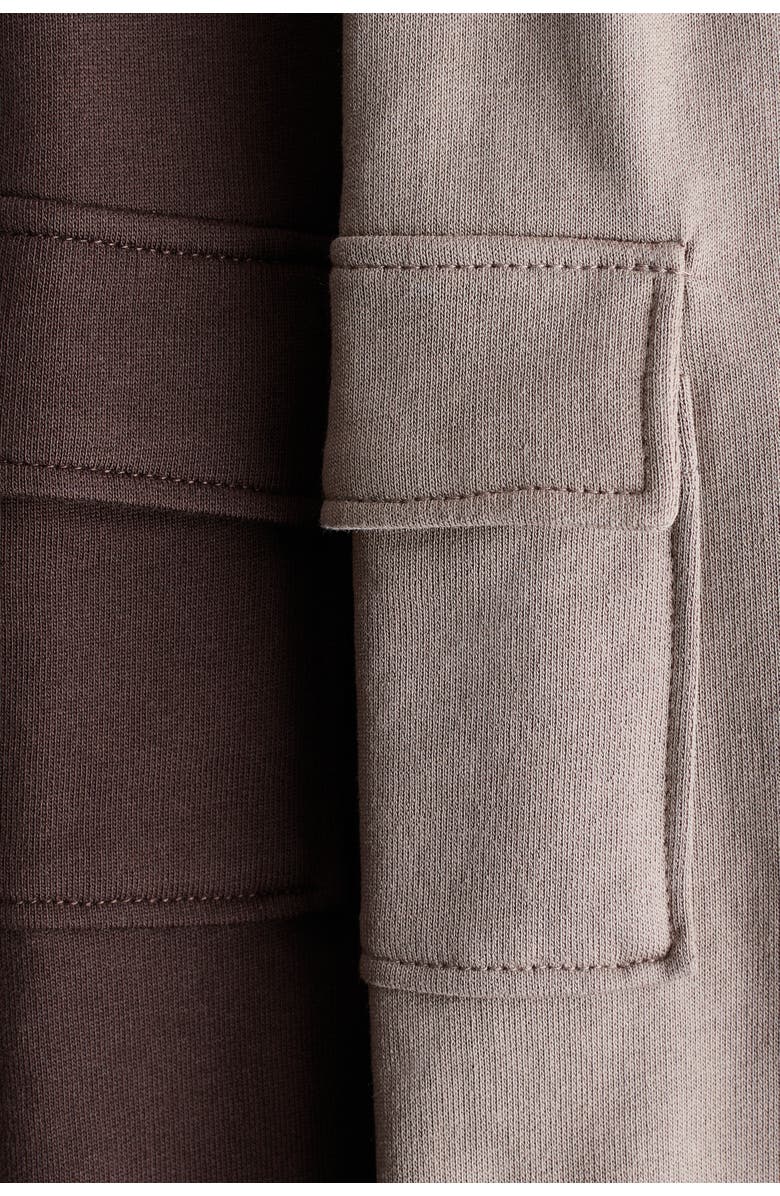 H&M 2-pack Cargo Joggers, Alternate, color, Beige/Dark Brown