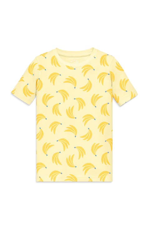 Kids Organic Pj Top In Bananas (Toddler, Little Kid, Big Kid)