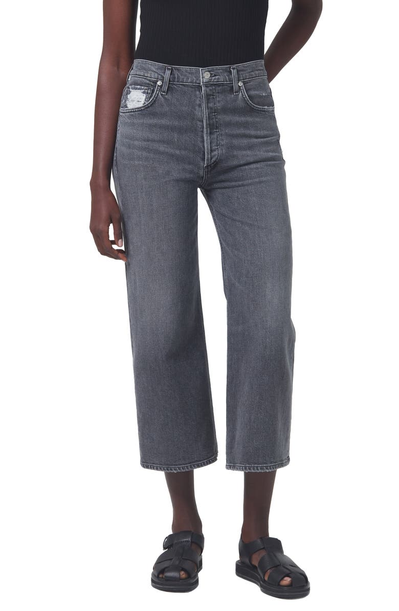 Citizens of Humanity Sacha High Waist Crop Wide Leg Jeans, Main, color, 
