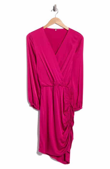 Dante Surplice Neck Long Sleeve Dress