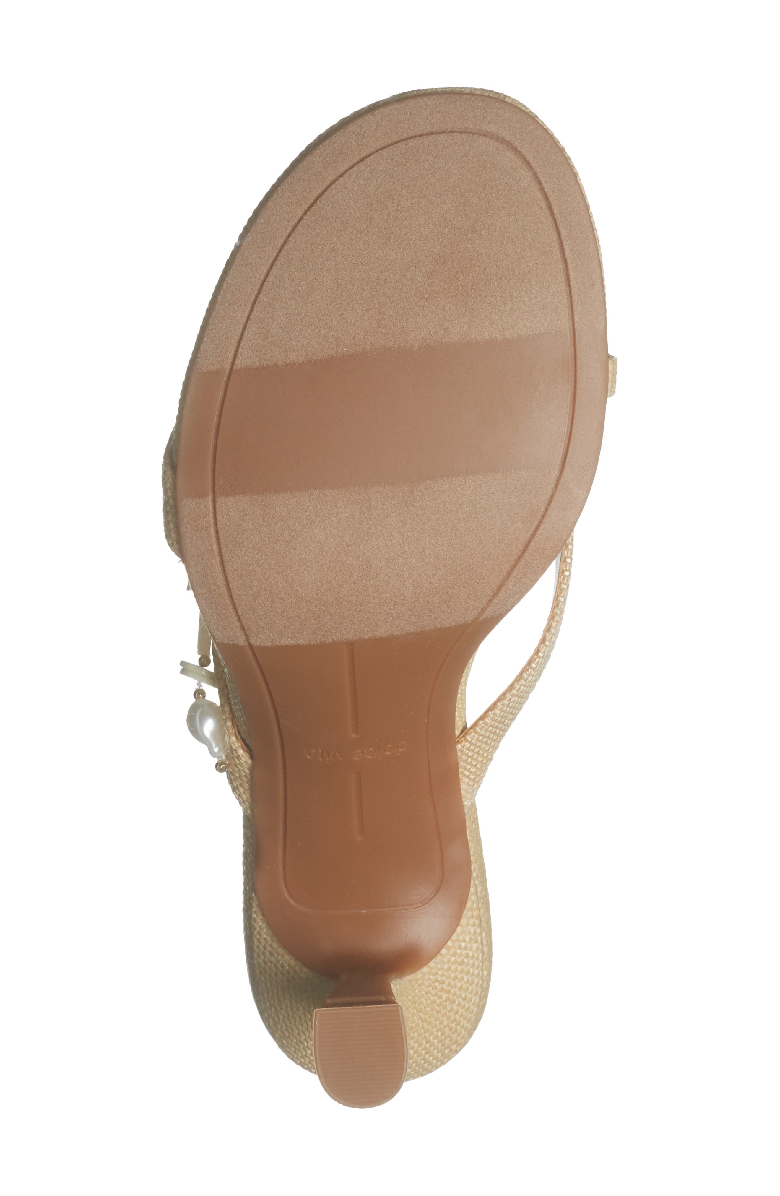 Daisy Embellished Slide Sandal, Alternate, color, LIGHT NATURAL RAFFIA