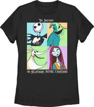 The Nightmare Before Christmas Women's The Nightmare Before Christmas Group Character Portraits Graphic T-Shirt