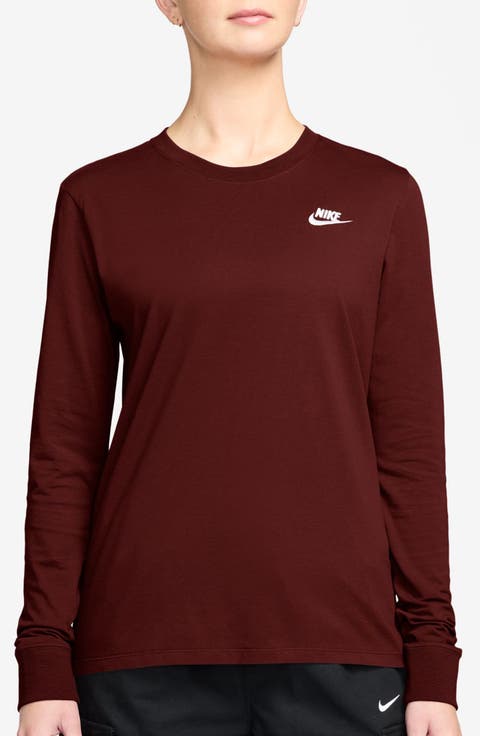 Club Logo Cotton Long Sleeve Graphic T-Shirt