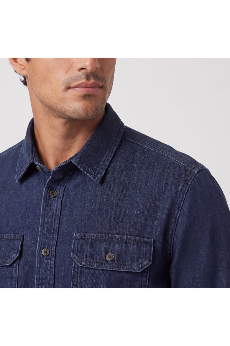 Chambray Shirt, Alternate, color, Dark Wash