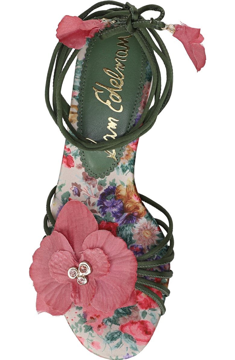 Sam Edelman Carla Ankle Wrap Sandal, Alternate, color, Green Agave