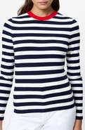 French Connection Esmae Stripe Rib Top
