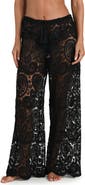 L'AGENCE Geraldine Lace Wide Leg Cover-Up Pants