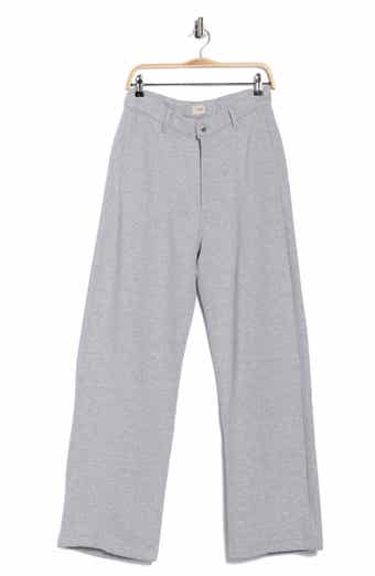 Hepburn High Waist Wide Leg Heathered Knit Pants