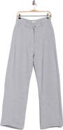 DL1961 Hepburn High Waist Wide Leg Heathered Knit Pants