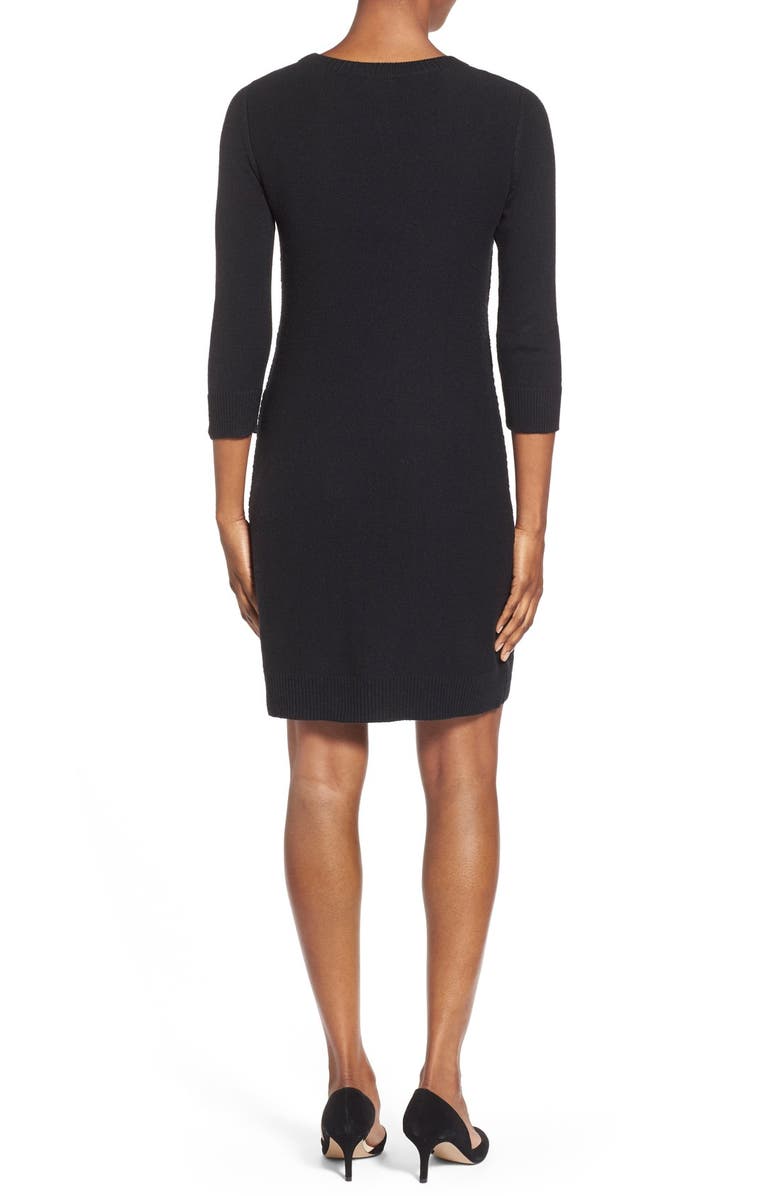Caslon<sup>®</sup> Cable Knit Sweater Dress, Alternate, color, 