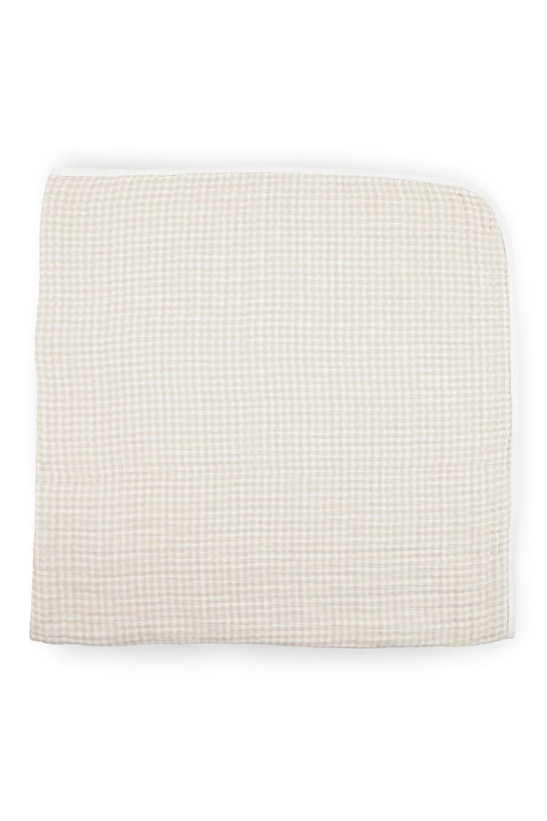 Original Cotton Muslin Quilt, Alternate, color, TAN GINGHAM