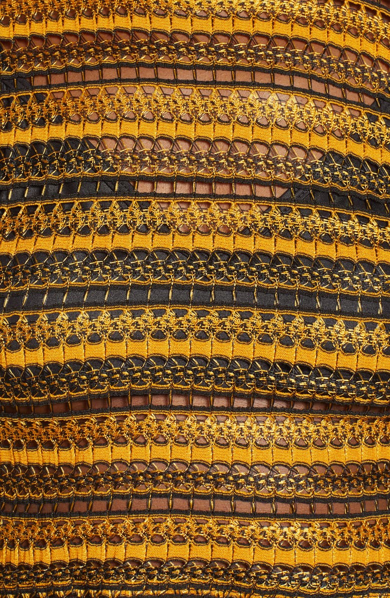 Topshop Stripe Lace Crop Top, Alternate, color,