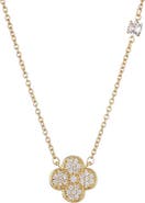 Adornia CZ Clover Pendant Necklace