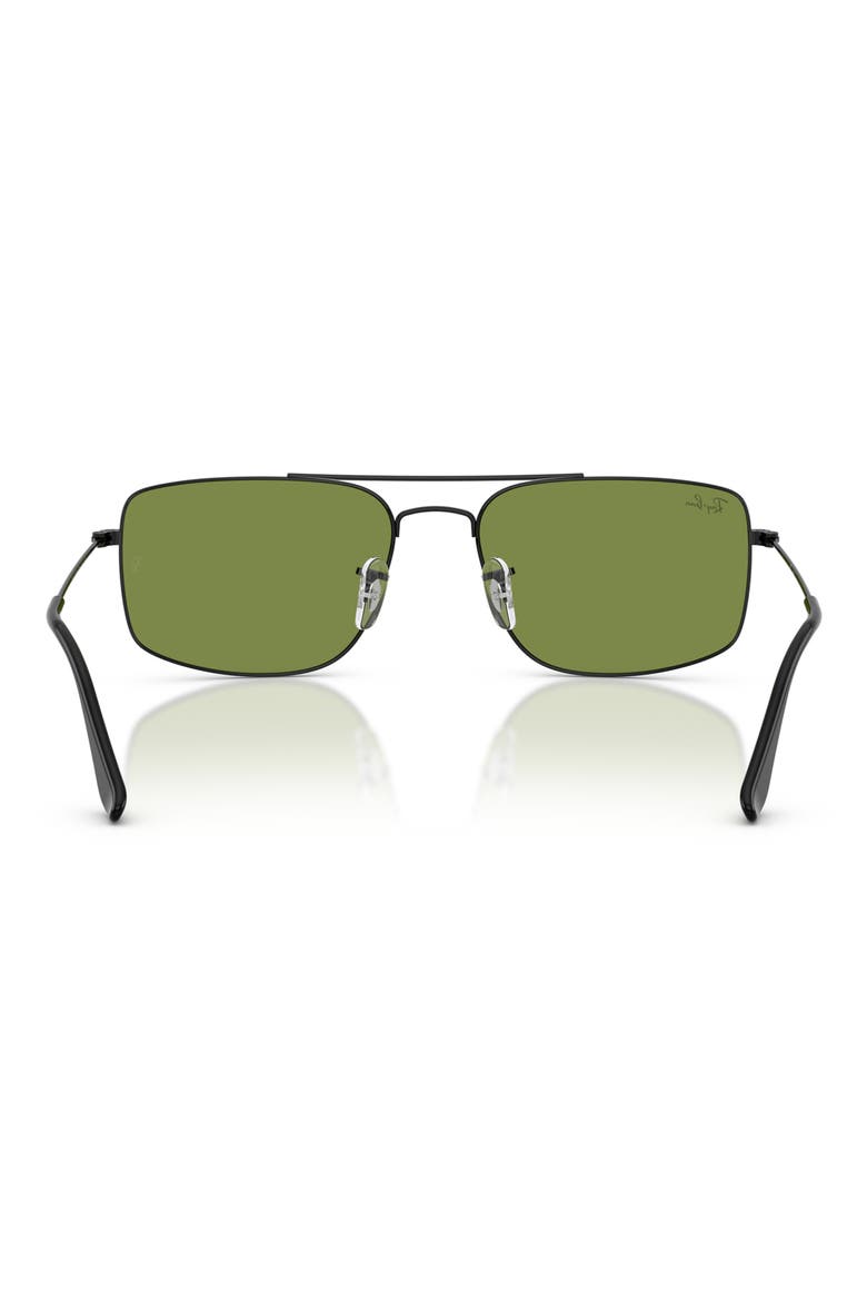 Explorer 3 59mm Square Sunglasses, Alternate, color, BLACK / GREEN