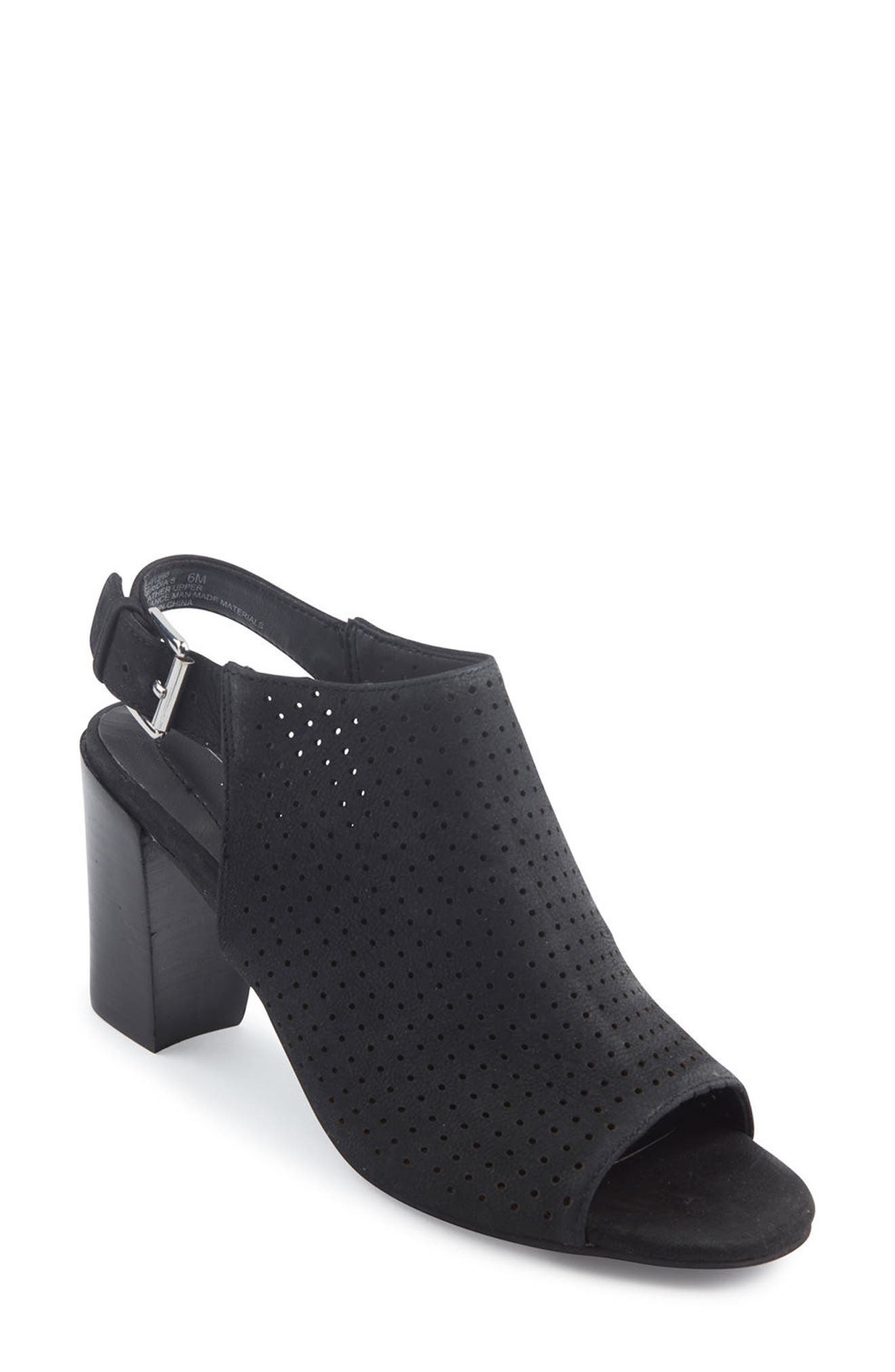 Adam Tucker by Me Too 'Meridia City' Perforated Slingback Peep Toe Sandal, Main, color, 