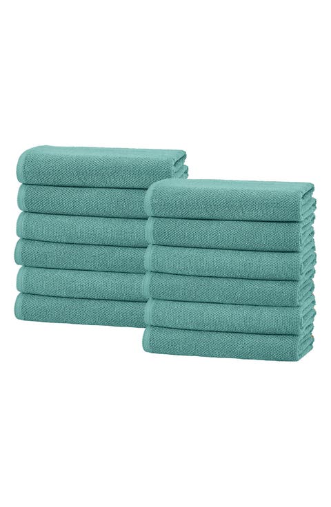 Cotton 6-Pack Textured Washcloths