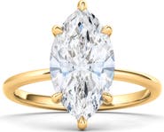 HauteCarat Marquise Cut Lab Created Diamond Ring