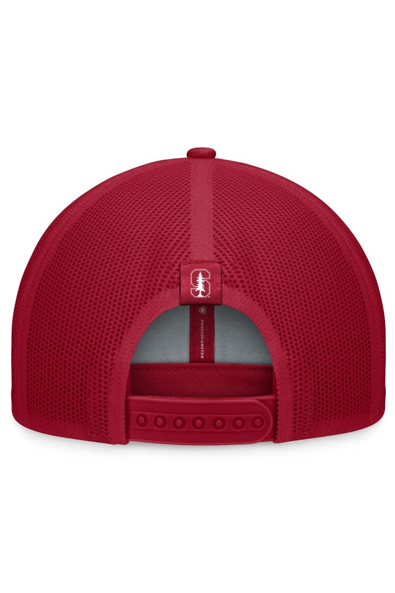 Men's Top of the World Cardinal Stanford Cardinal Carson Trucker Adjustable Hat, Alternate, color, Cardinal