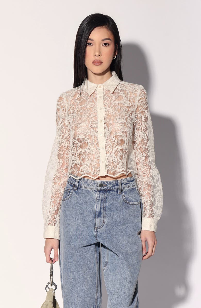 Walter Baker Nicolette Top, Main, color, Vanilla