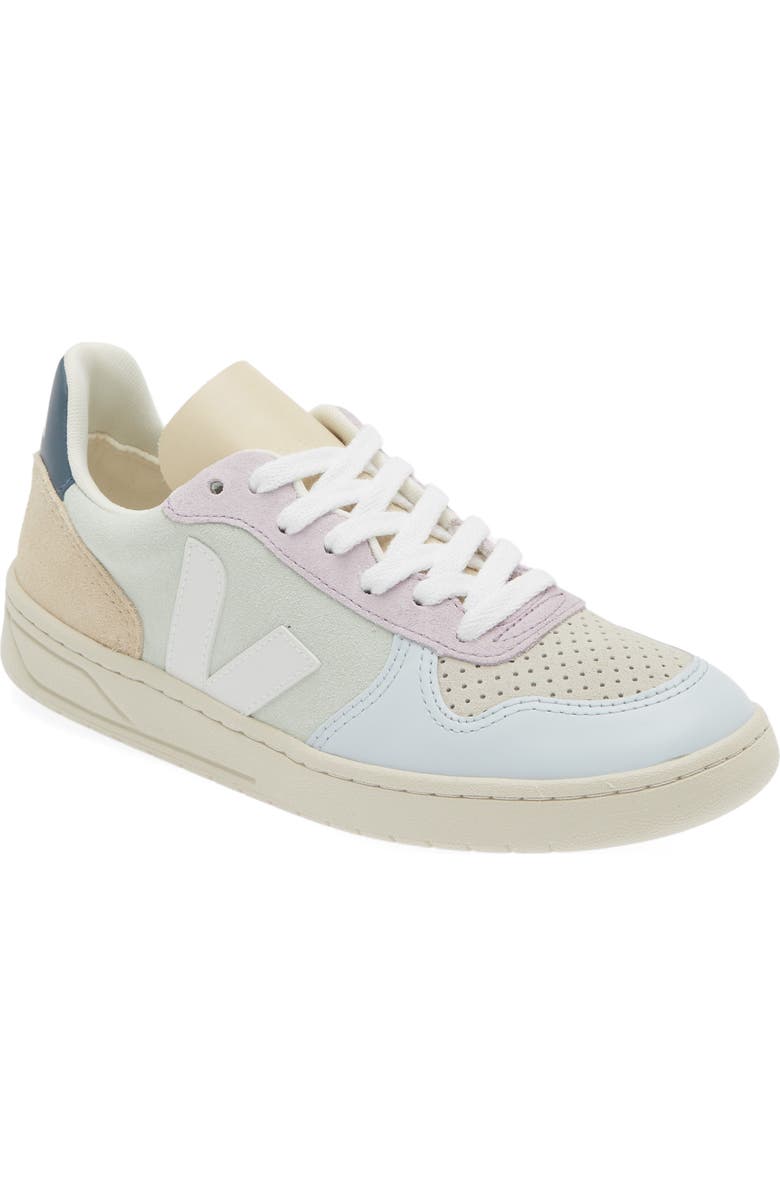 Veja V-10 Sneaker, Main, color, Jade White-Multi