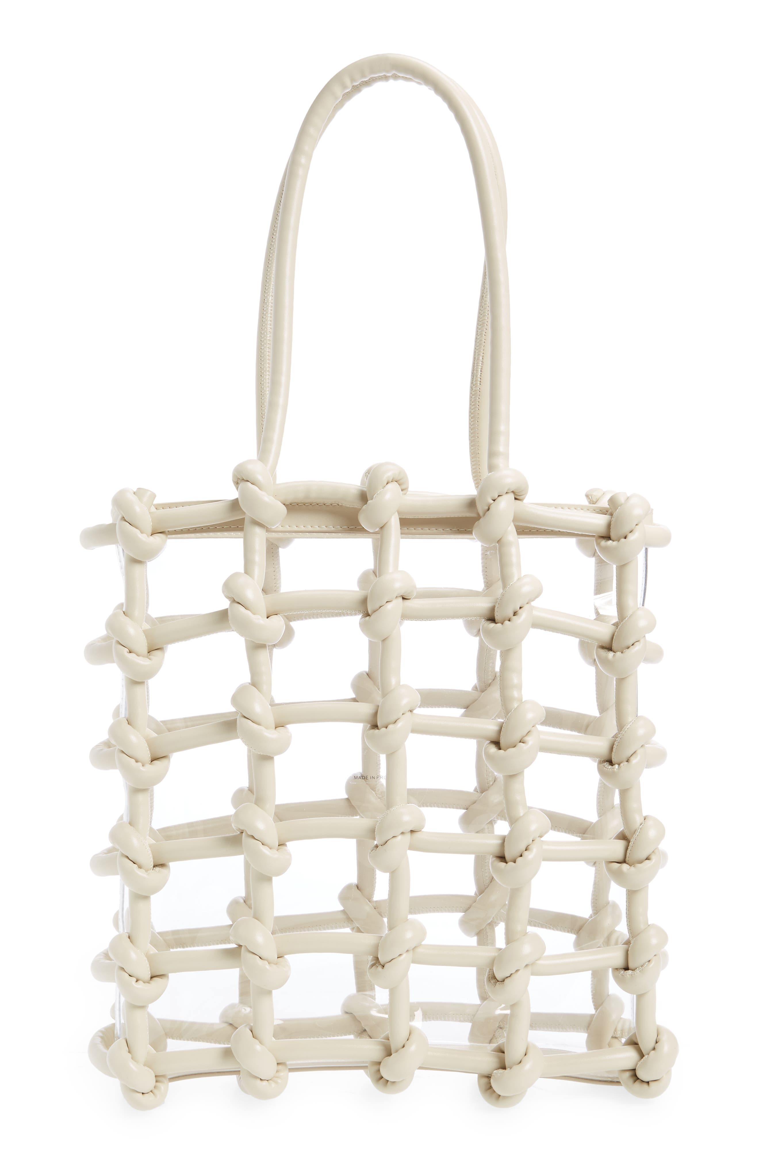 Cult Gaia Enzo Faux Leather Tote, Main, color, 