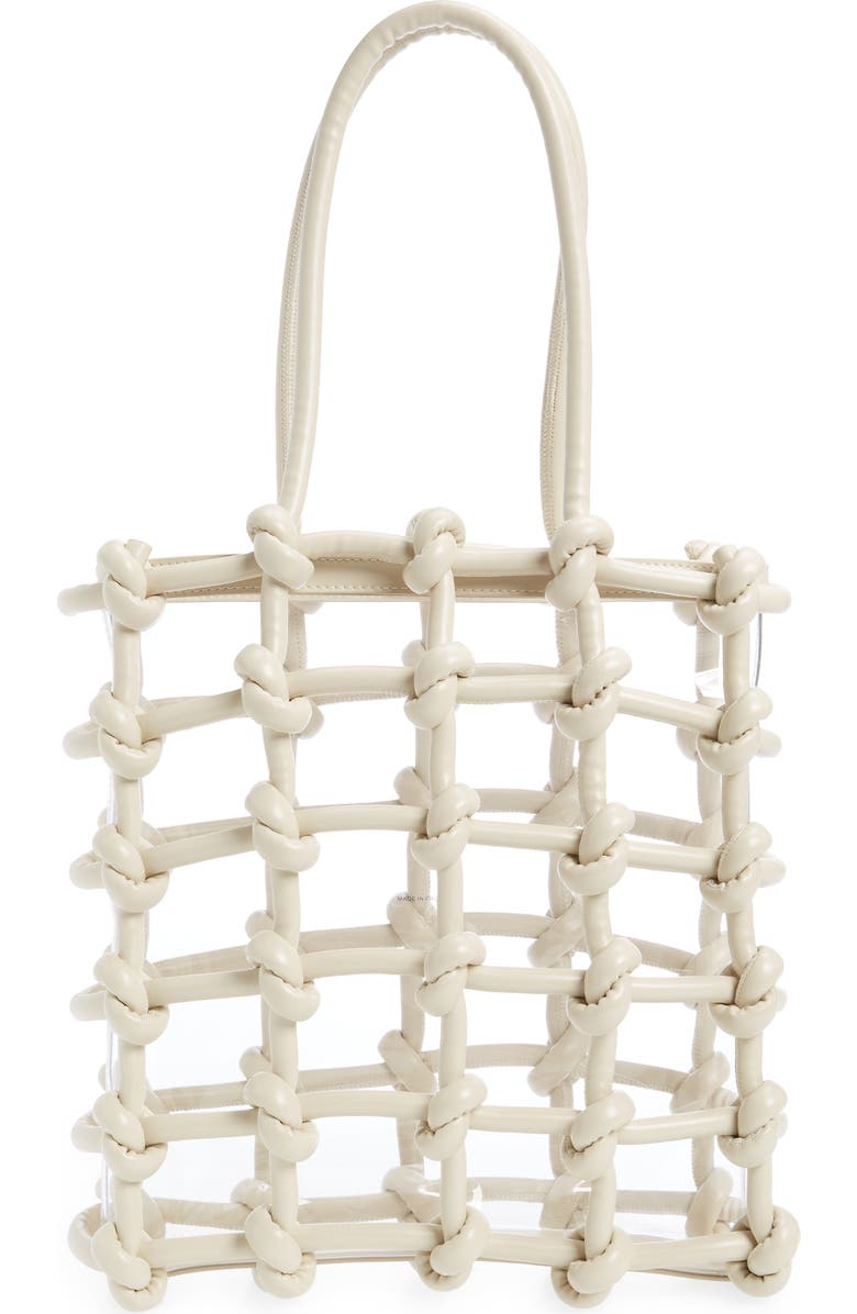 Cult Gaia Enzo Faux Leather Tote, Main, color,