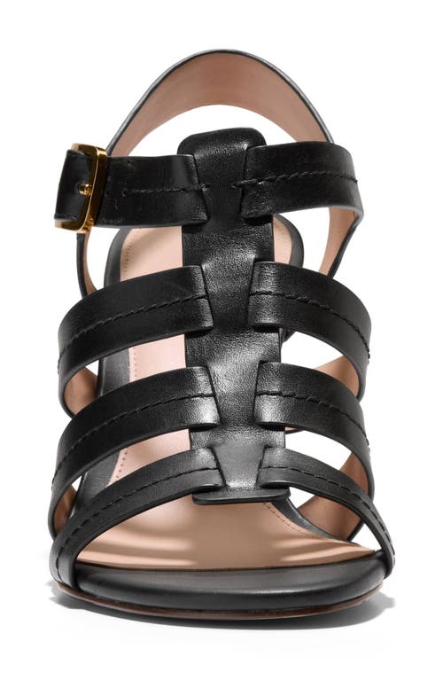 Cole Haan Josie Fisherman Sandal In Black Leather