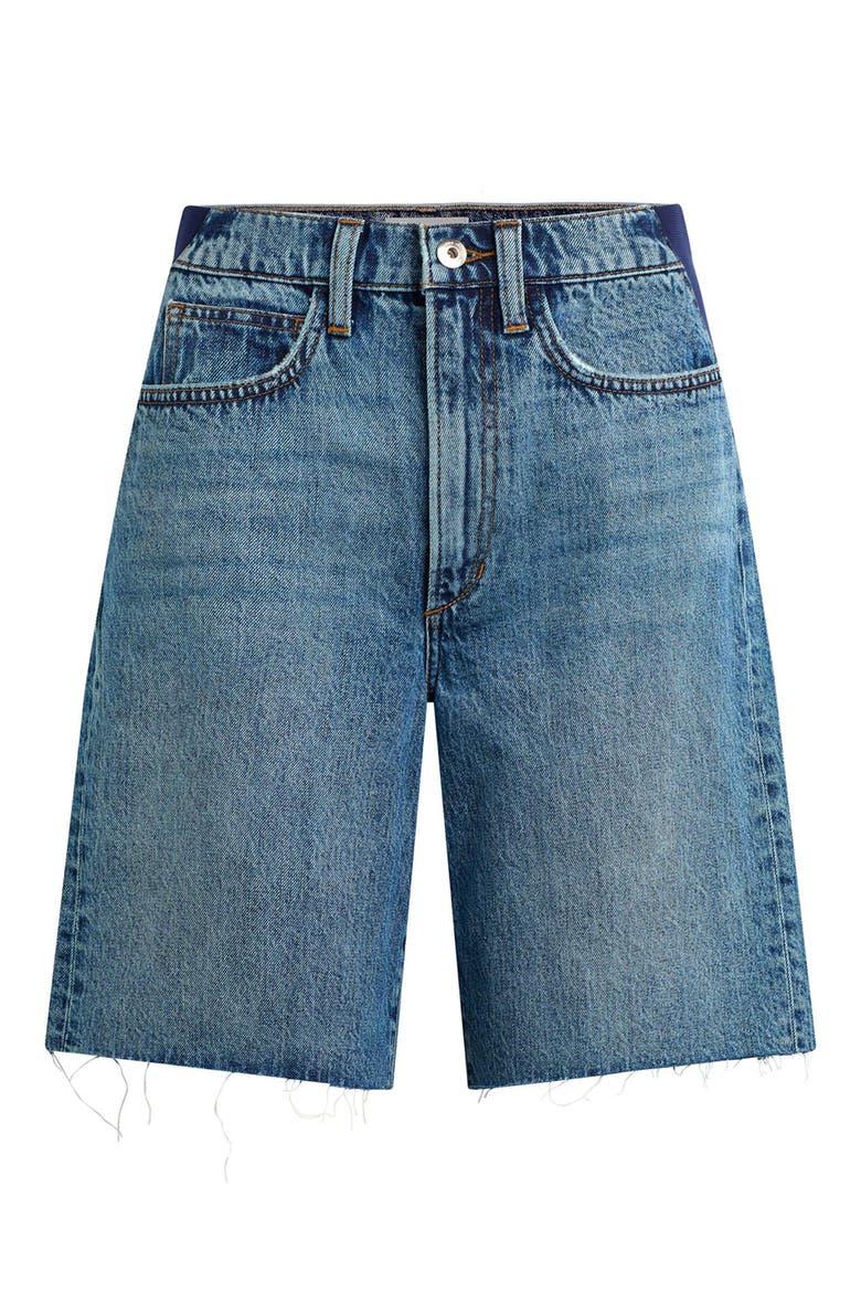 The Ryan Raw Hem Low Slung Baggy Bermuda Maternity Shorts, Alternate, color, SUBLIMINAL