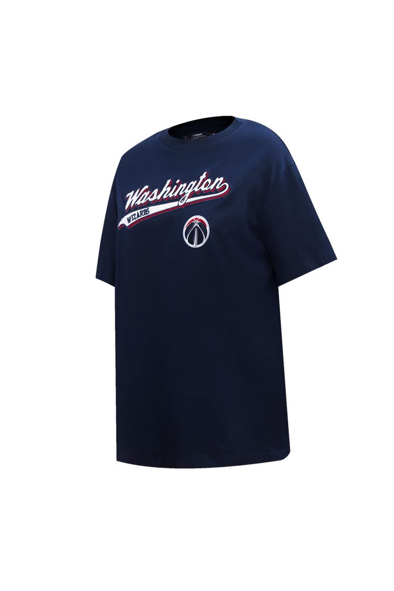 Women's Pro Standard Navy Washington Wizards Script Boyfriend T-Shirt, Alternate, color, Navy