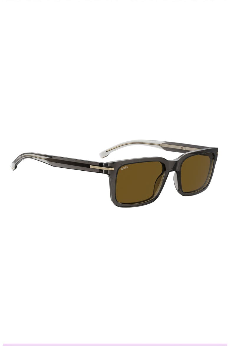 1628/S 54mm Rectangular Sunglasses, Alternate, color, GREY