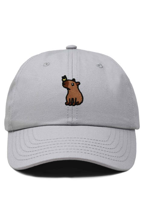Capybara Embroidered Everyday Hat